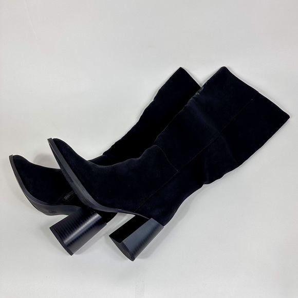 A New Day Black Suede Knee High Boots - Picture 7 of 10